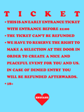 Entry (before 21:00) Ticket ❤️ 15€