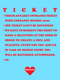 Entry (before 22:00) Ticket ❤️ 20€
